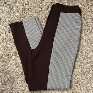 Nasty Gal Brown Print Pants Sz 2